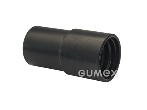 Plastová koncovka pre hadicu SUPERFLEX PVC 372, priemer 25mm, PVC, -20°C/+70°C (krátkodobo +80°C), čierna